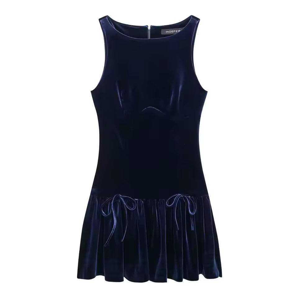 Women's Casual Lace Patchwork Tiered Mini Dress - Short Sleeve Round Neck Versatile Commuting Dress, 2026 Spring Fashion