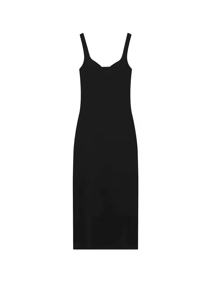 Summer Sleeveless Backless Midi Dress for Women - 3D Flower Decoration Elastic Slim Fit Party Dress - Sexy Elegant Cocktail Sun Dress