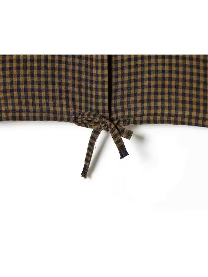 Classic Plaid Long Sleeve Shirt for Women | Elegant Lapel Neck Single Breasted Blouse | Versatile Casual Spring Outing & Office Top